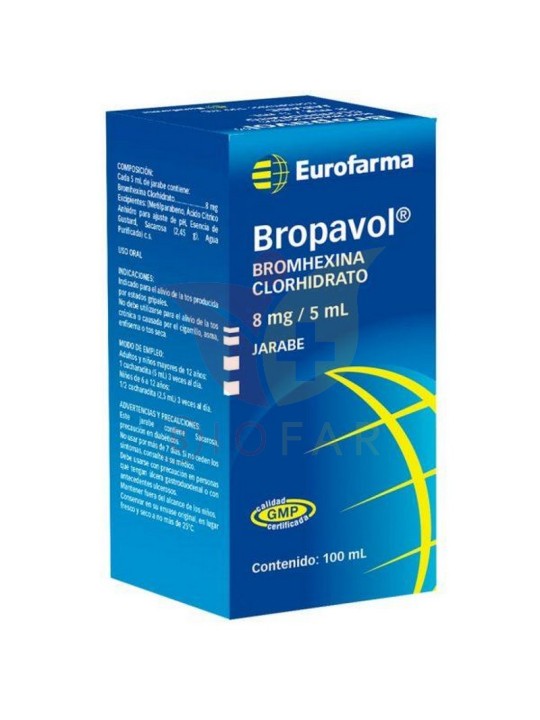 BROPAVOL AD.8mg/5ml  X100ML