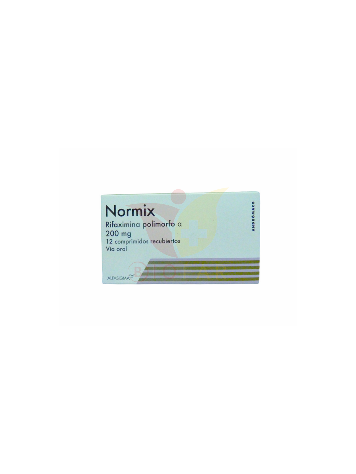 NORMIX 200MG X 12 COM REC