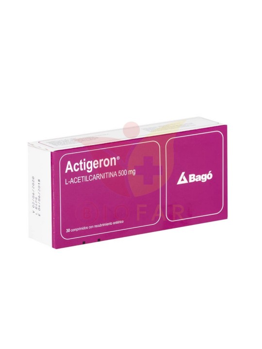 ACTIGERON 500 MG X 30 COM