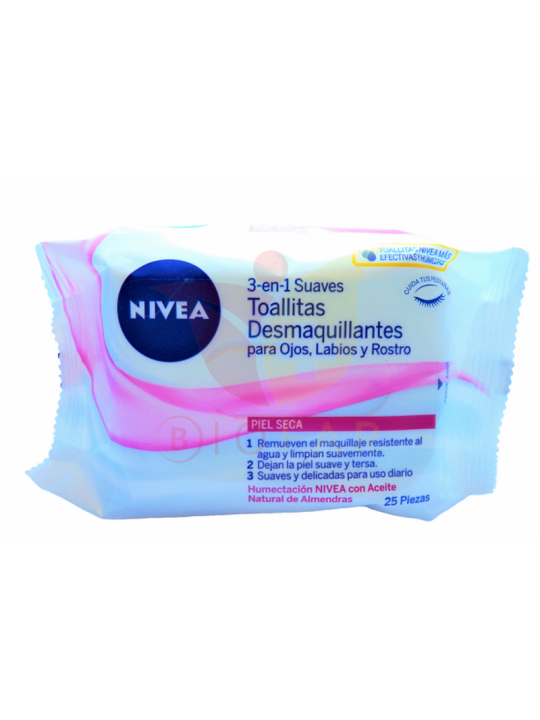 NIVEA TOALLAS DEMAQUILLADORAS SECA SENSIBLE