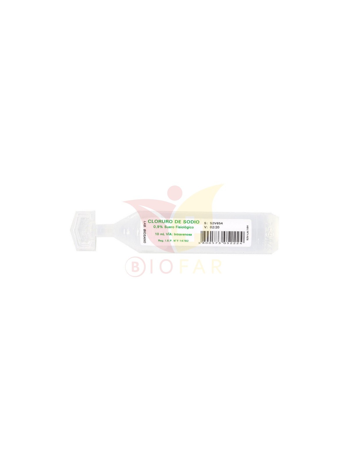 CLORURO DE SODIO 0,9% 10ml 1 AMP