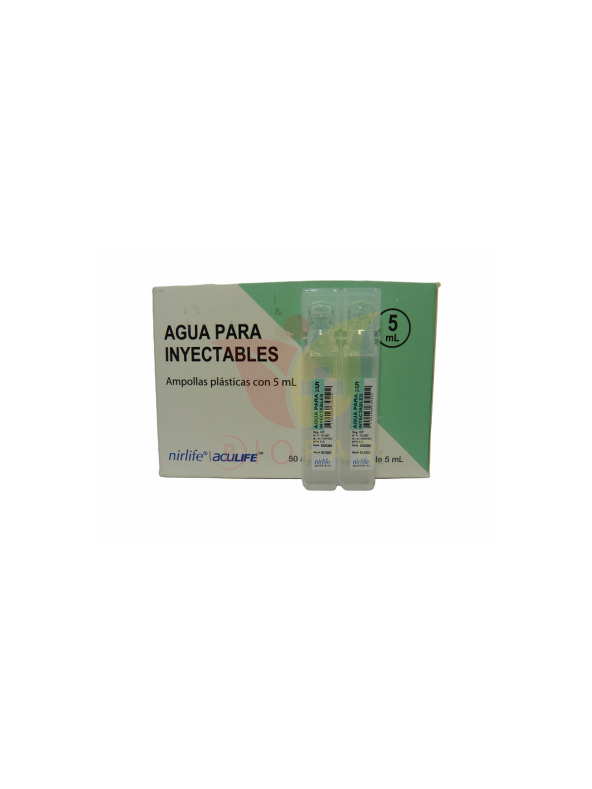 AGUA INYECTABLES 5ml X 50AMP