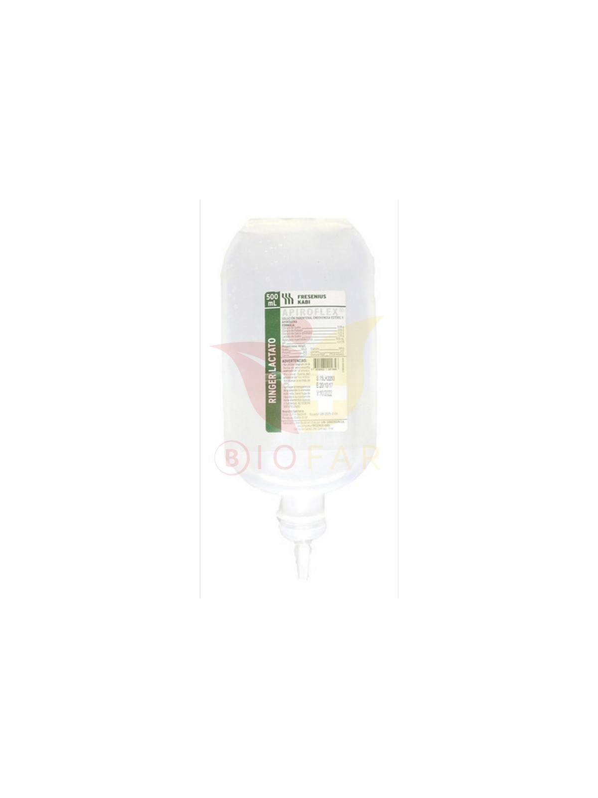 RINGER LACTATO MATRAZ INYECTABLE X 500ML