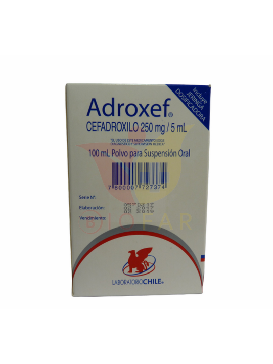 ADROXEF 250mg/5ml S.O.X100ML