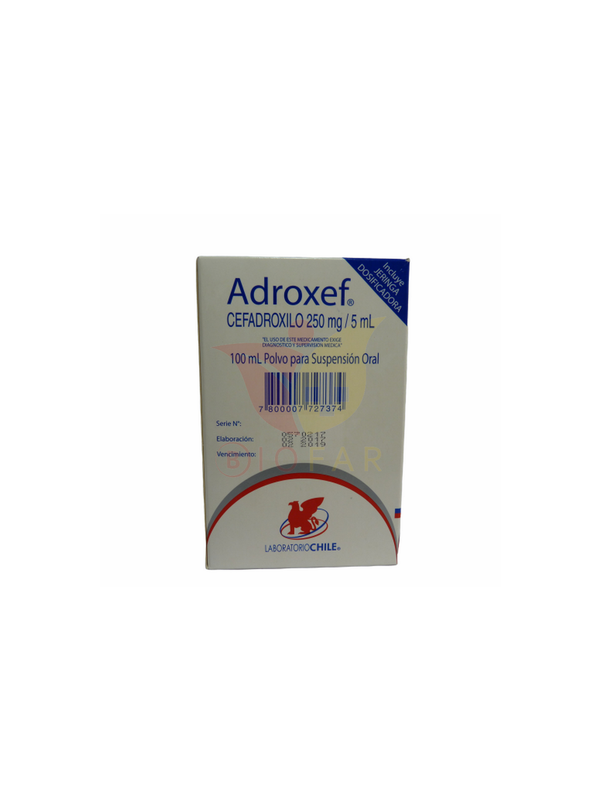 ADROXEF 250mg/5ml S.O.X100ML