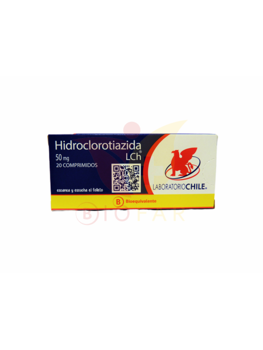 HIDROCLOROTIAZIDA  50mg X20COM.