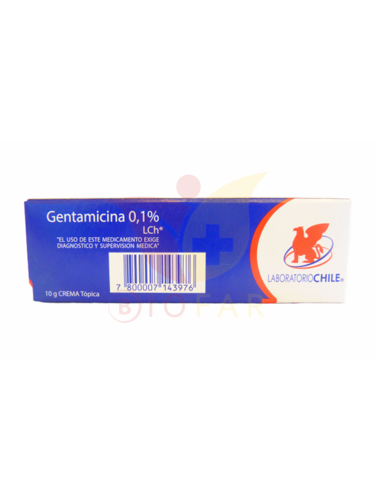 GENTAMICINA 0.1% CR.X10g