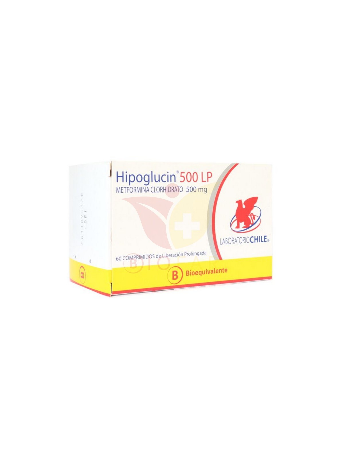 HIPOGLUCIN LP  500mg X60COM.