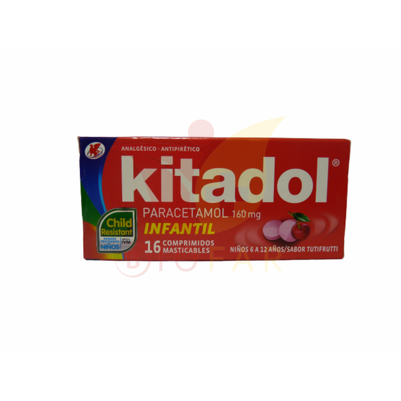 KITADOL NIÑOS 160mg X16COM.