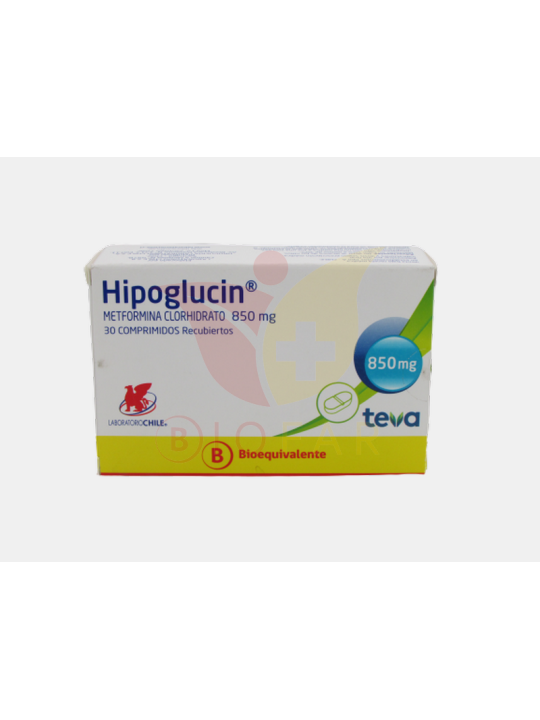 HIPOGLUCIN COM.850MG.30