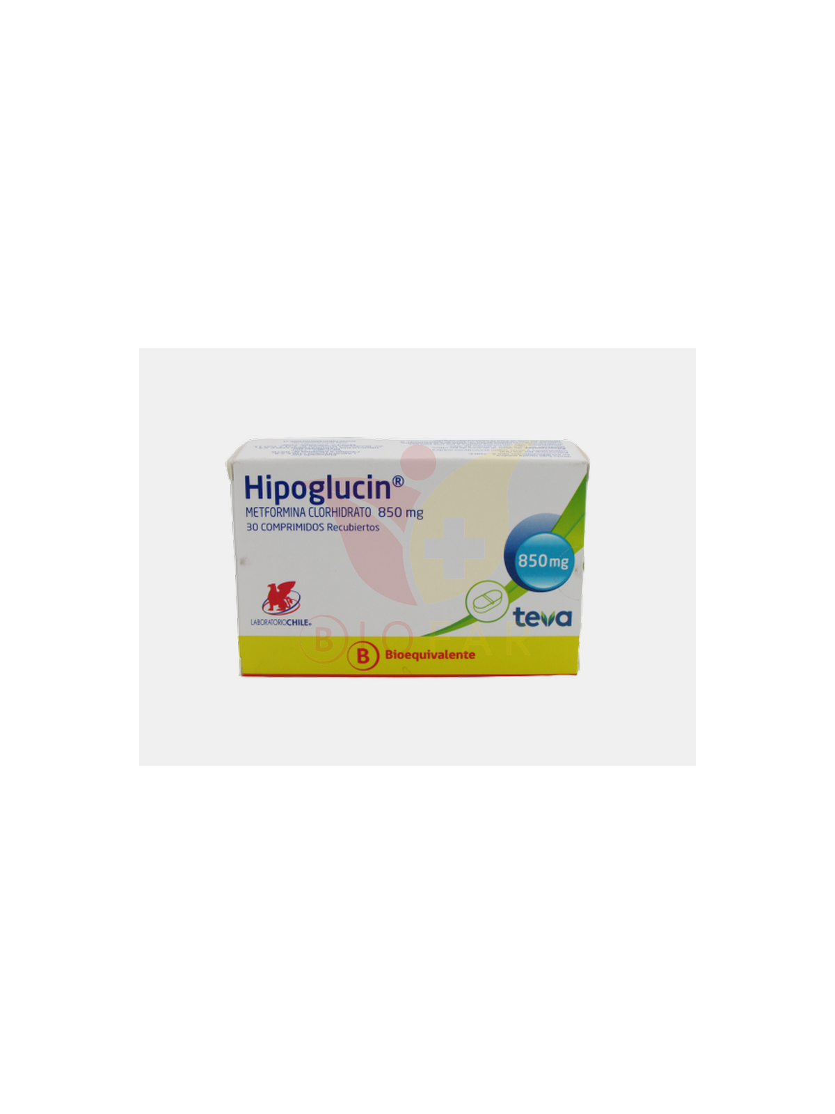 HIPOGLUCIN COM.850MG.30