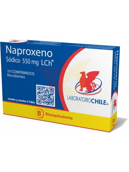 Naproxeno 550mg X10 COM Chile