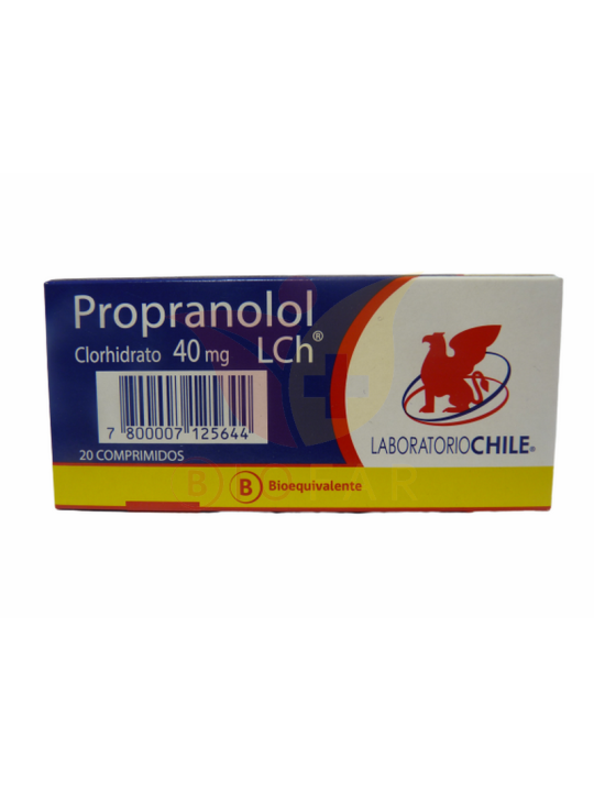 PROPRANOLOL  40mg X20COM.