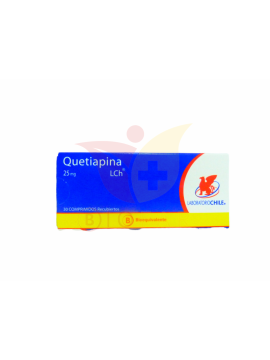 QUETIAPINA  25mg X 30COM REC