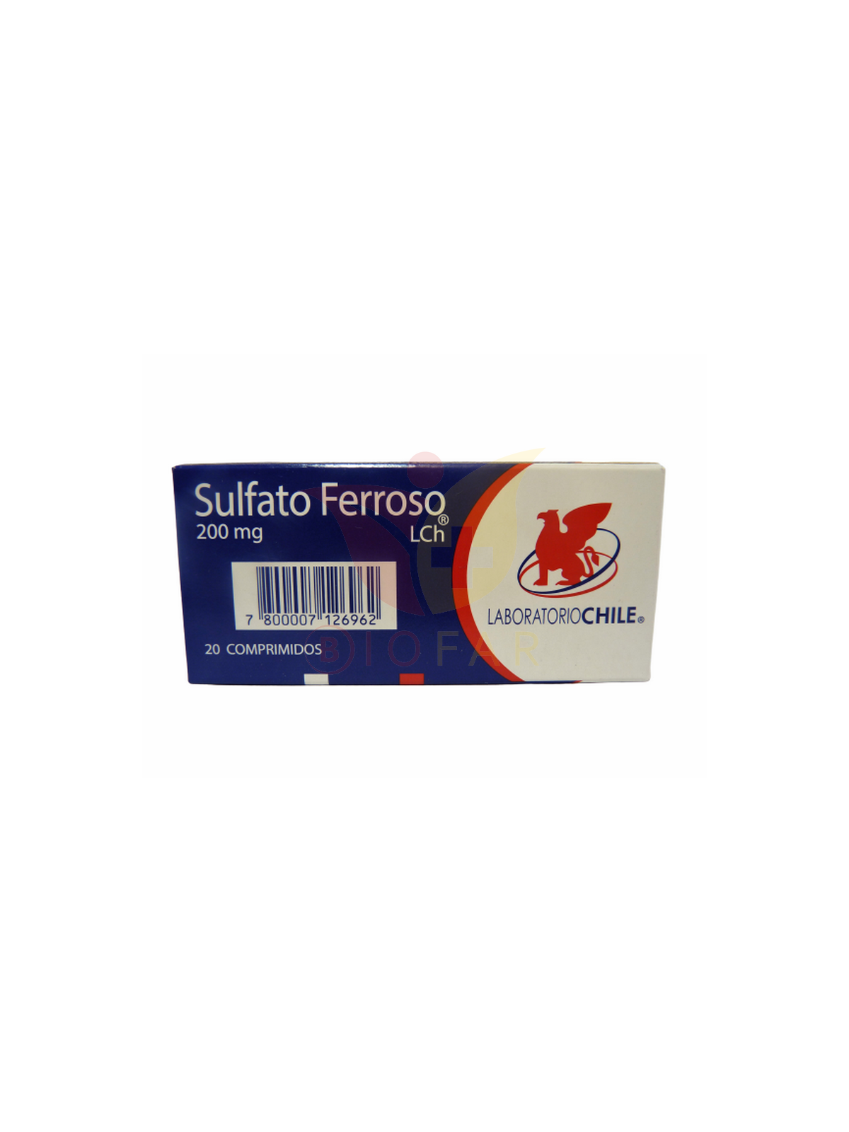 SULFATO FERROSO 200mg X20COM.