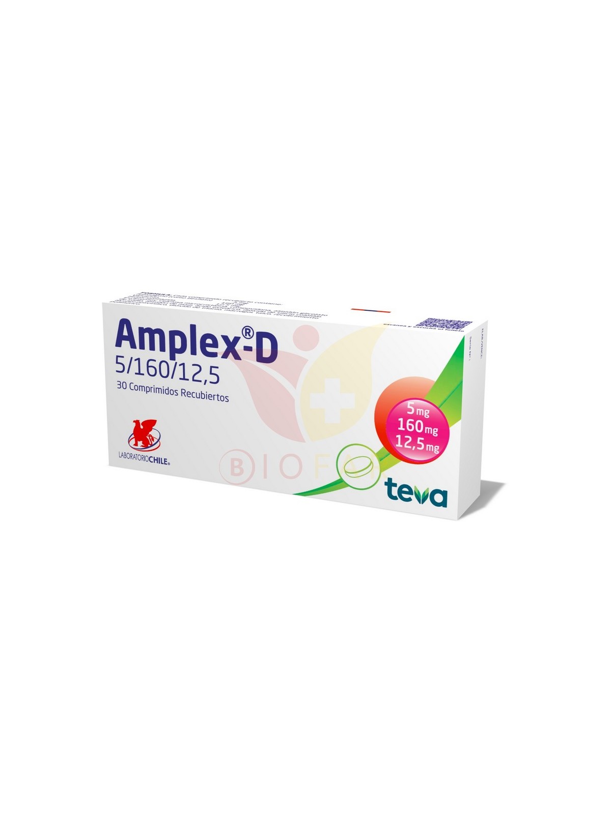 AMPLEX-D 5/160/12,5 MG X 30 COM