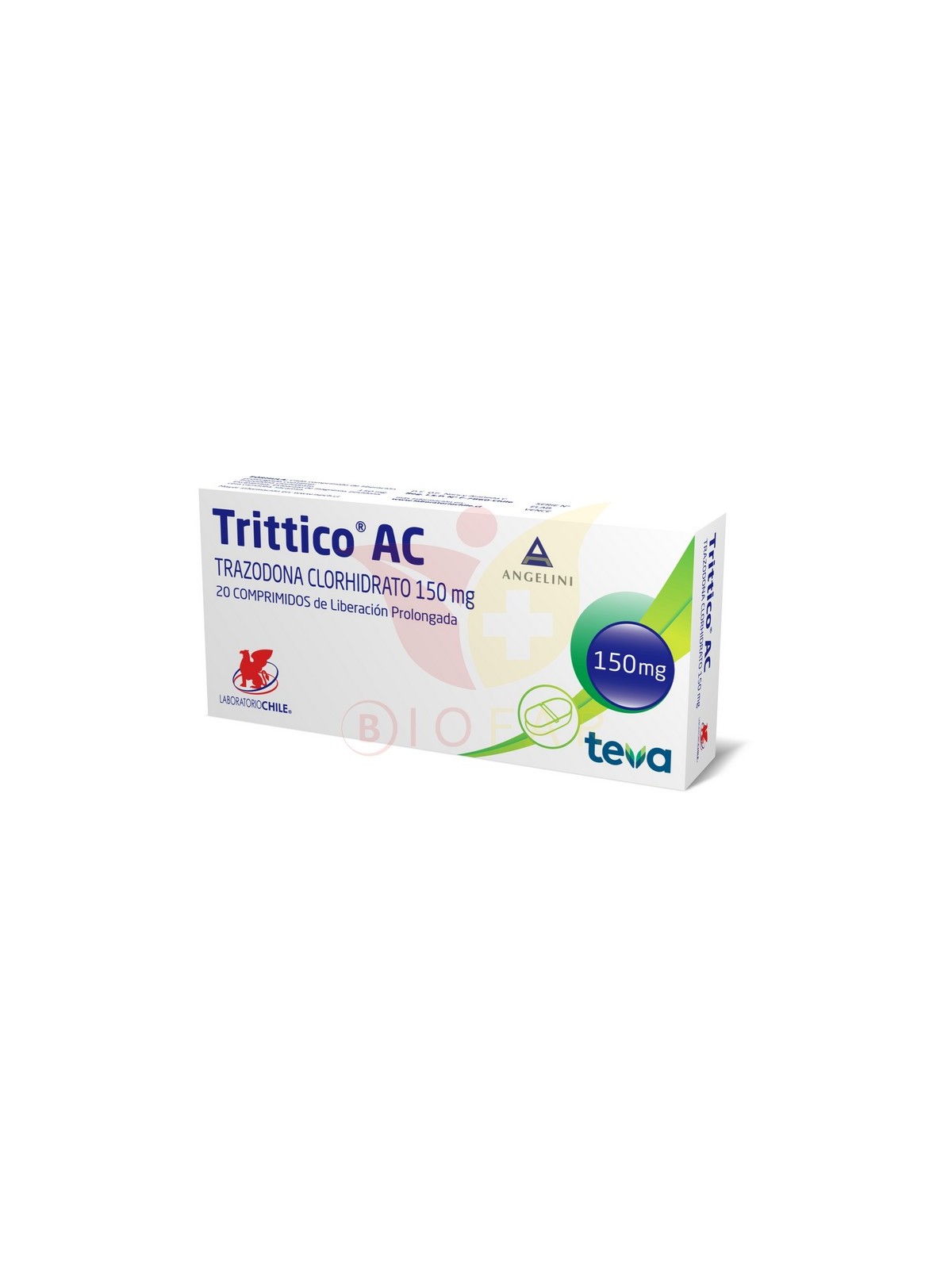 TRITTICO 150MG X 20 COM