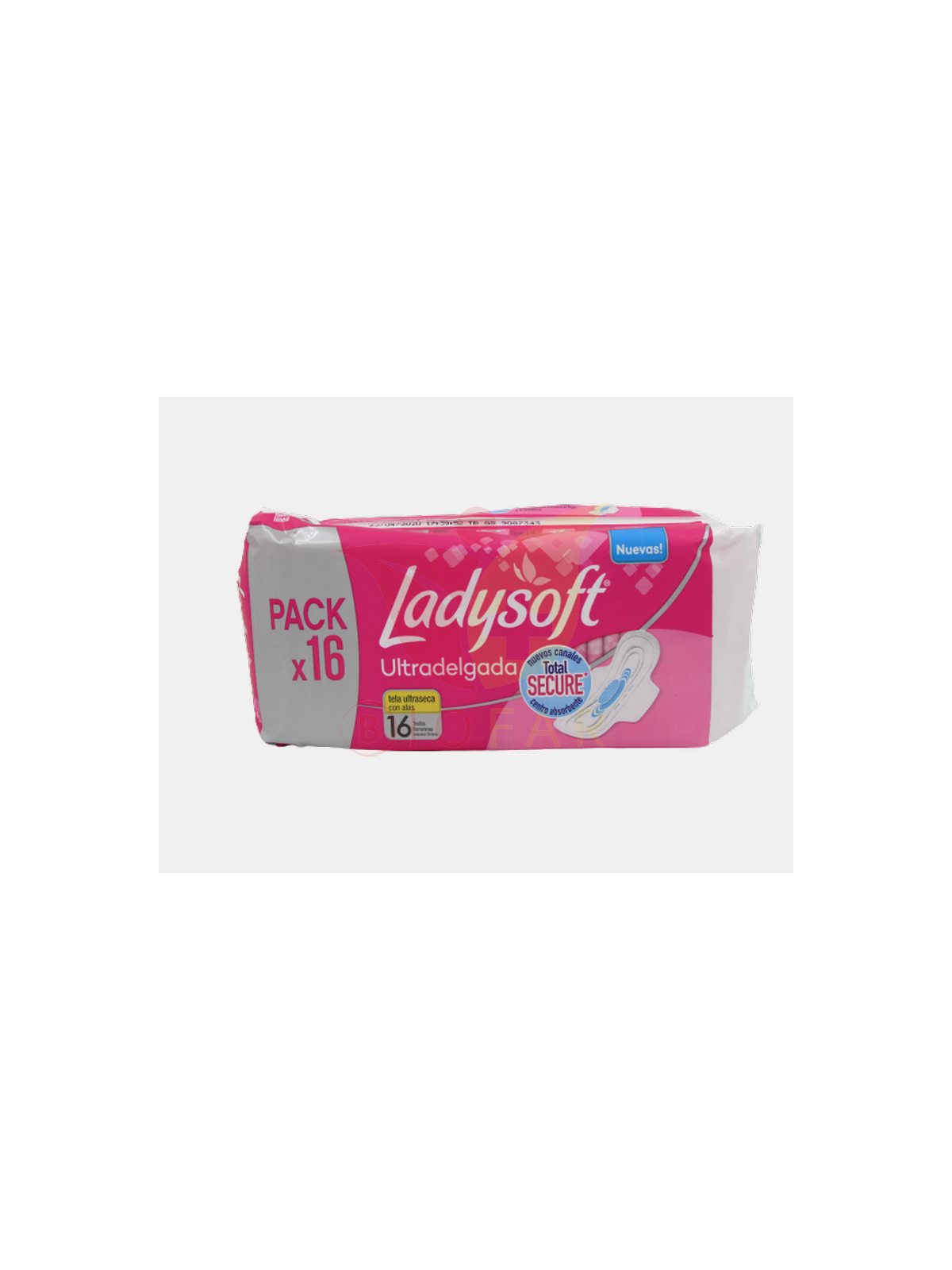 LADYSOFT ULTRA DELGADA TELA MALLA ULTRASECA C/ALAS X16