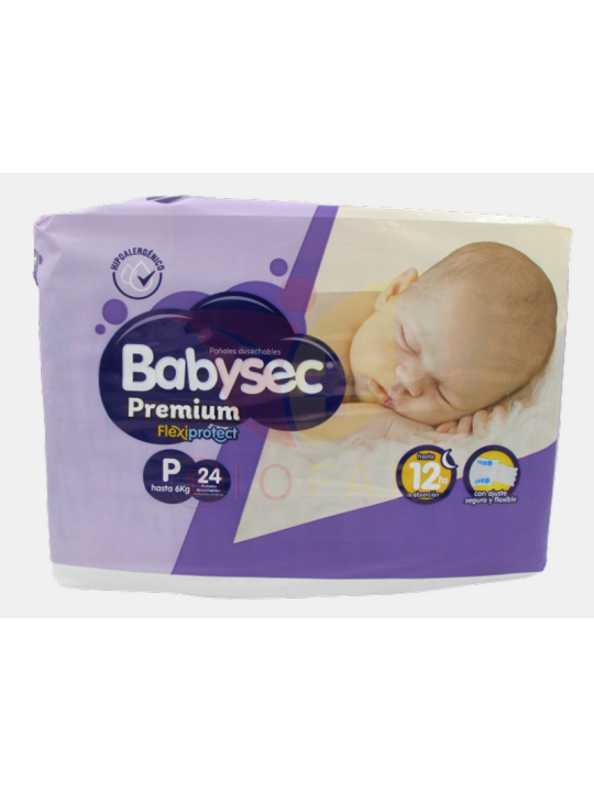 BABYSEC PAÑAL BEBE PREMIUM P X24