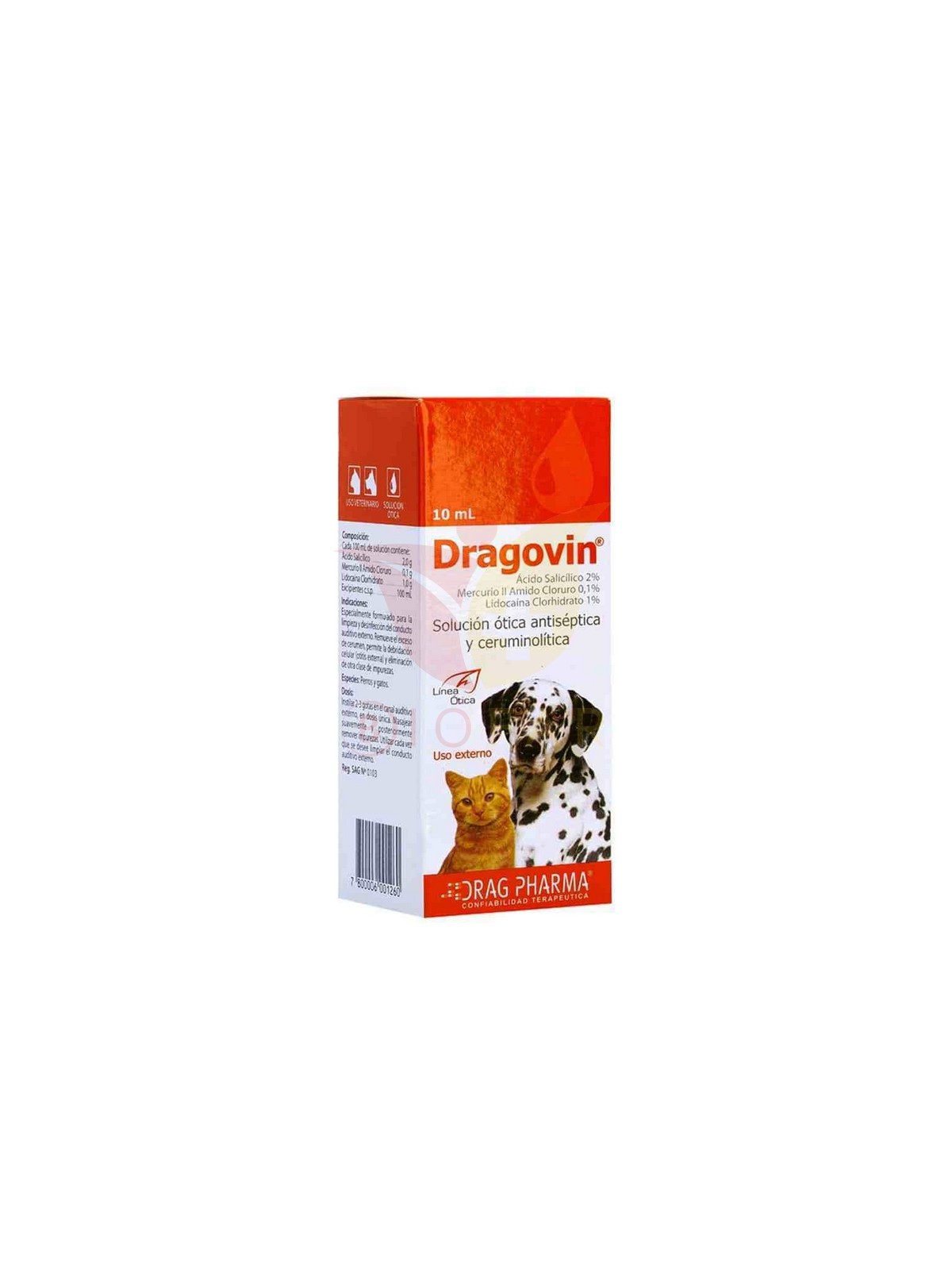 DRAGOVIN SOL OTICA/CERUMINOLITICA X 10 ML