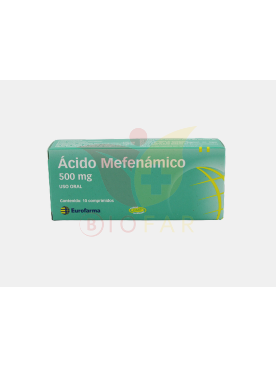 ÁCIDO MEFENÁMICO 500 MG/10 COMP