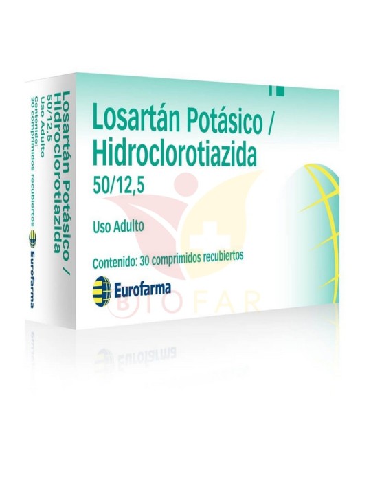 LOSARTAN/HIDROCL 50/12.5 X30COM.