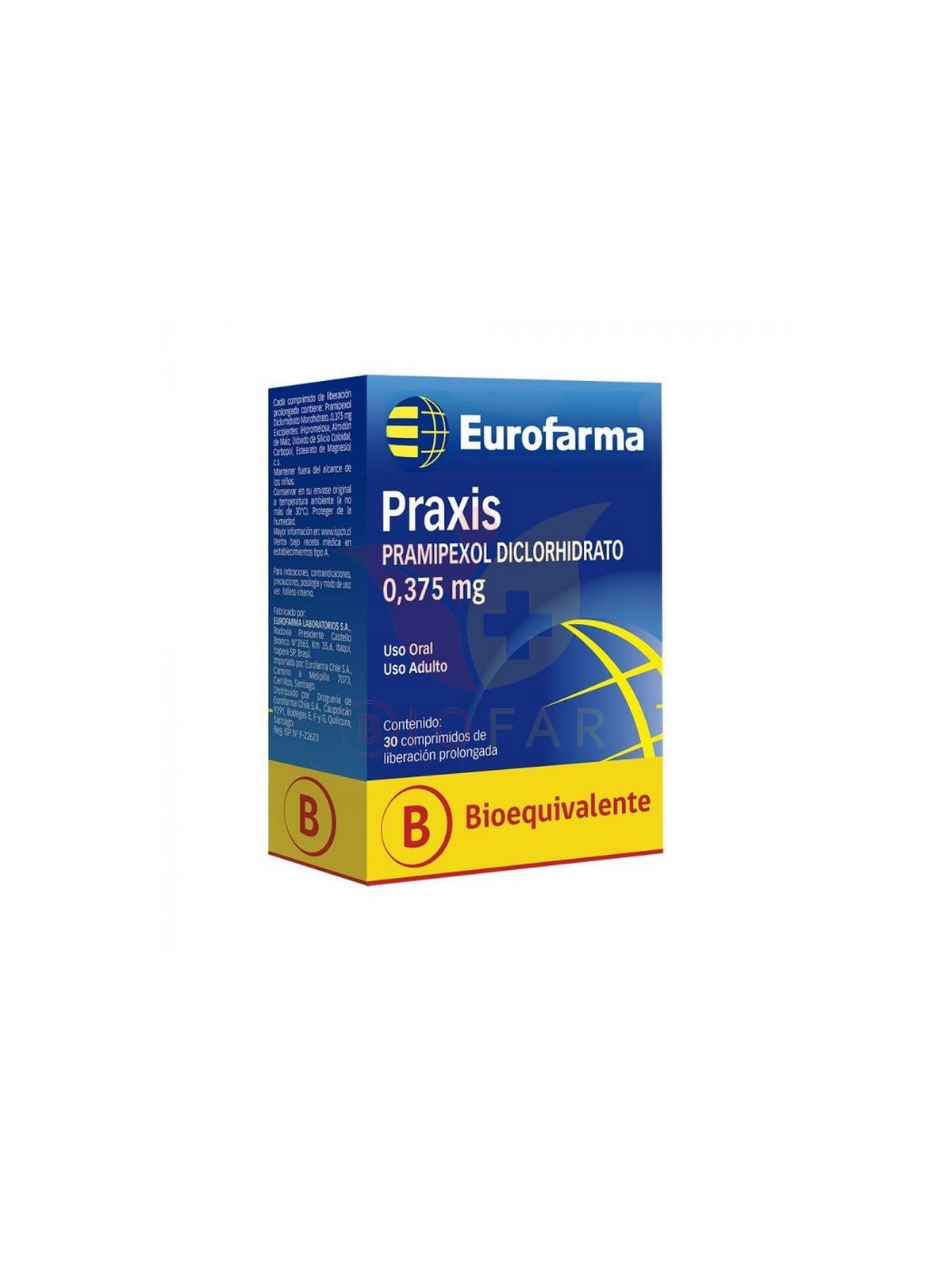 PRAXIS COM.0,375MG X 30