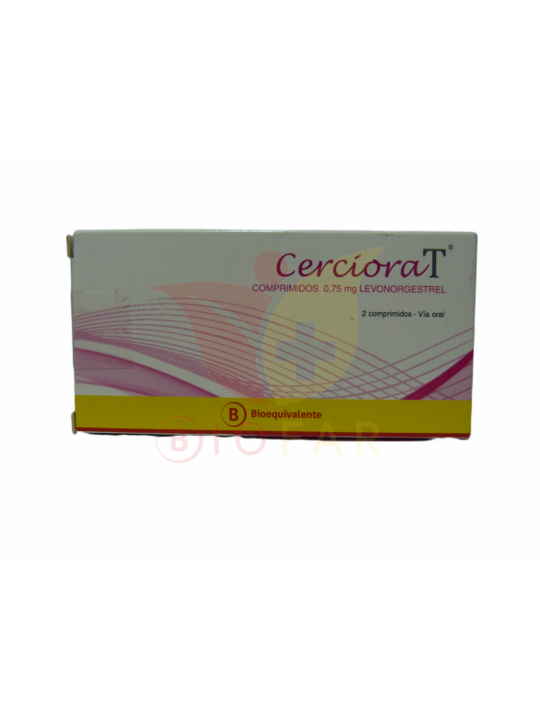 CERCIORA T COMPRIMIDOS 0,75 mg (LEVONORGESTREL)