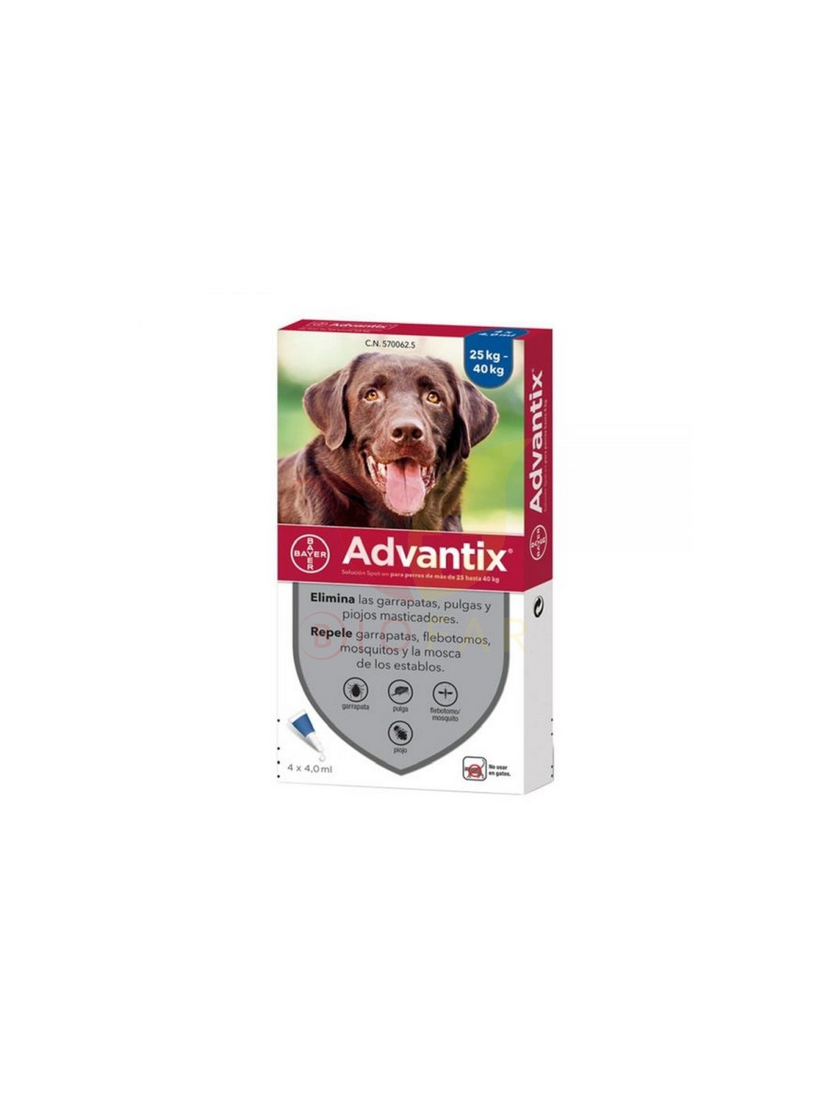 ADVANTIX X1 PIPETA 25-40KG