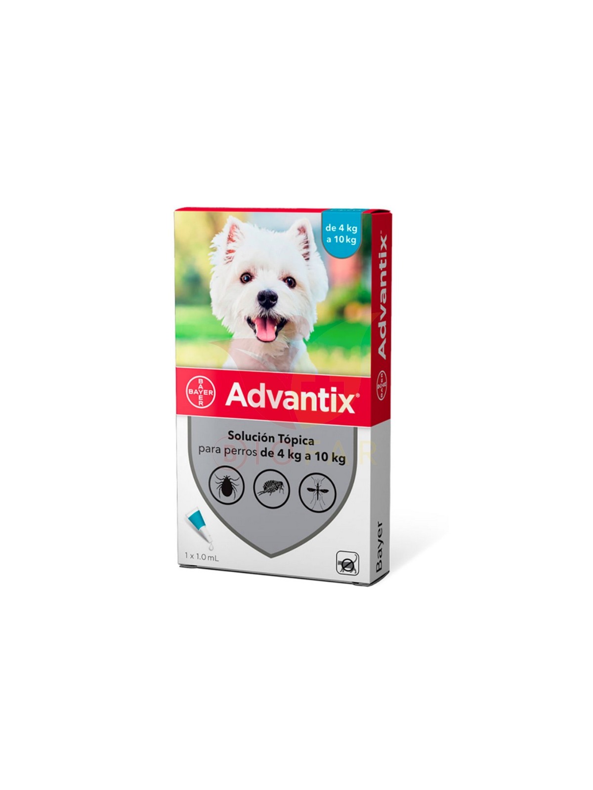 ADVANTIX X1 PIPETA 4-10KG