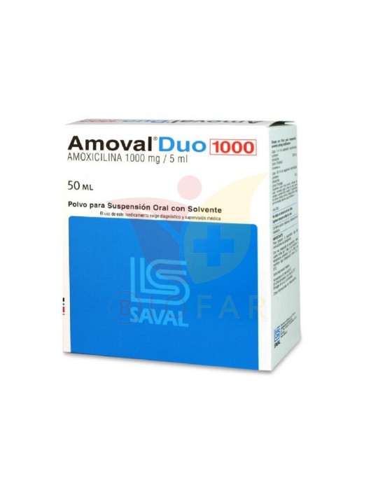 AMOVAL DUO 1000 MG/5 ML X 50 ML