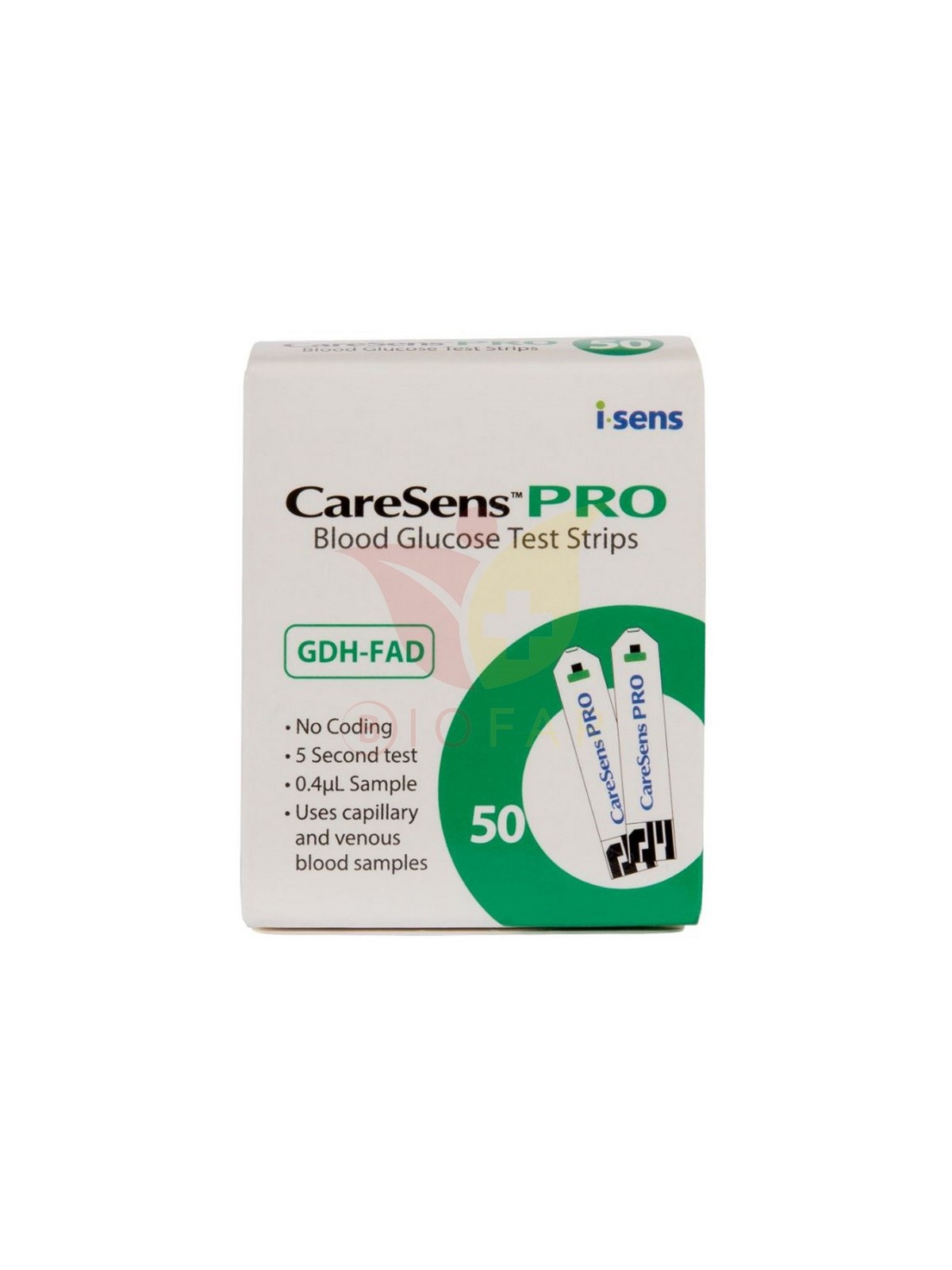 CARESENS PRO TIRAS REACTIVAS X 50 UNID