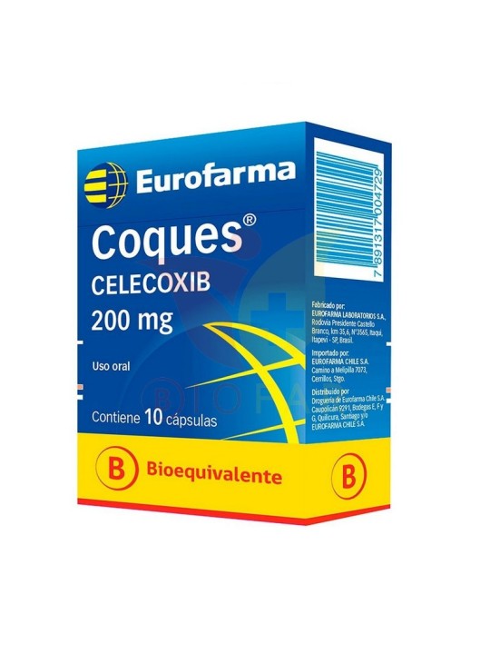 COQUES 200 MG X 10 CAP