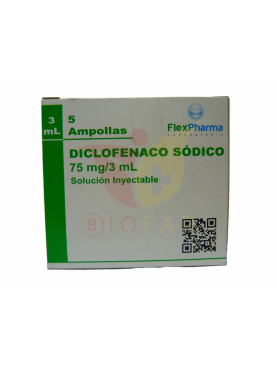 DICLOFENACO 75mg X5AMP.