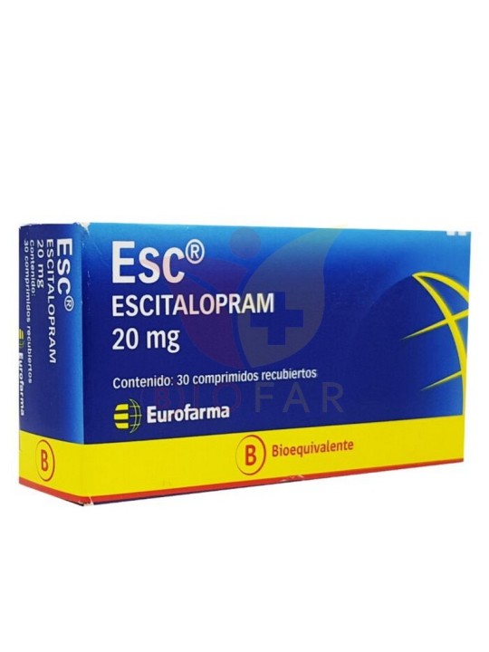 Escitalopram 20 mg X 30 COM 