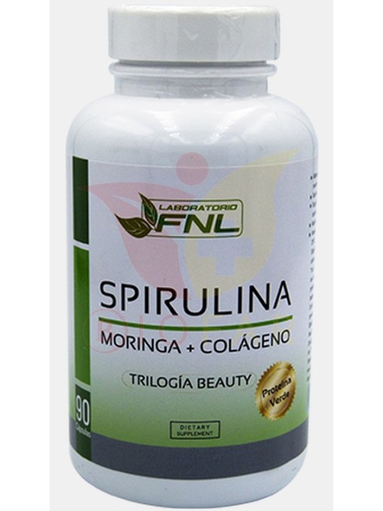 FNL Spirulina+Moringa+Colágeno X 60 CAP