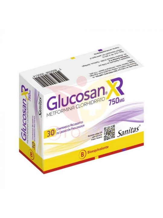 GLUCOSAN 750 XR X 30 COM.PROL.