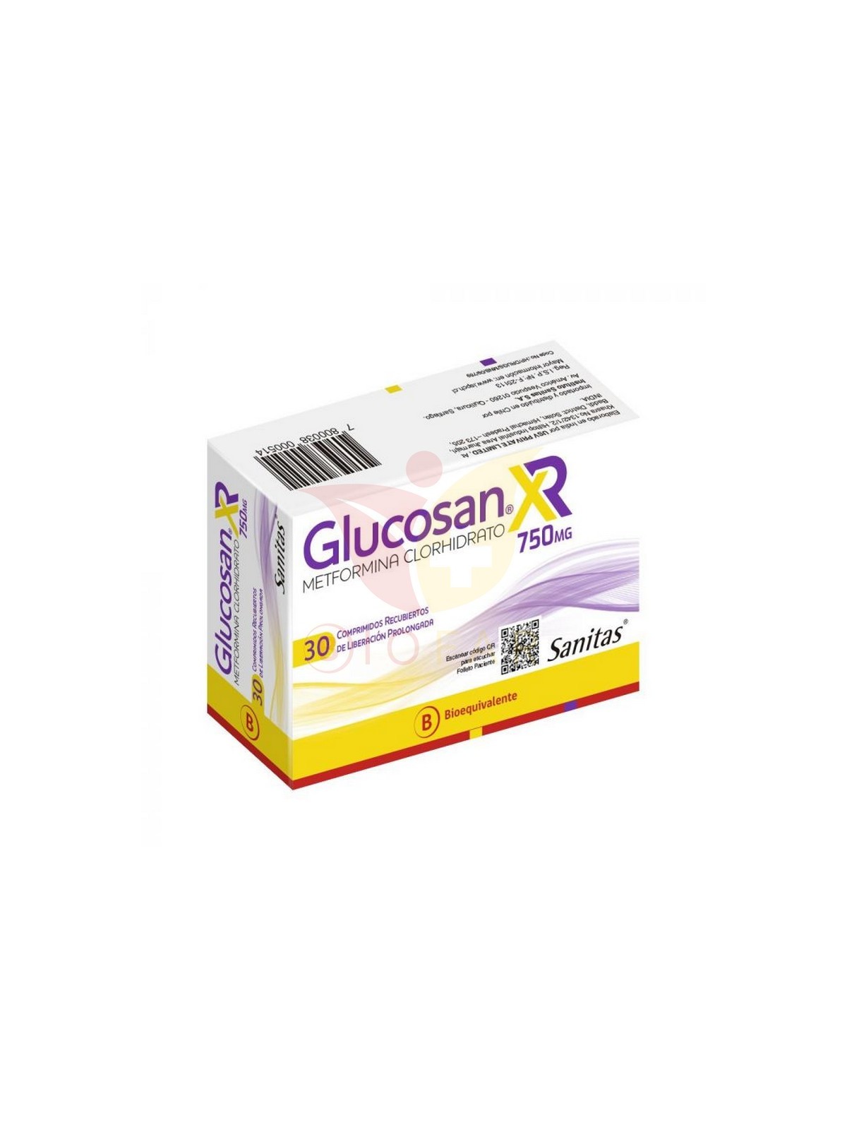 GLUCOSAN 750 XR X 30 COM.PROL.