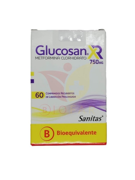 GLUCOSAN 750 XR X 60 COM.PROL.