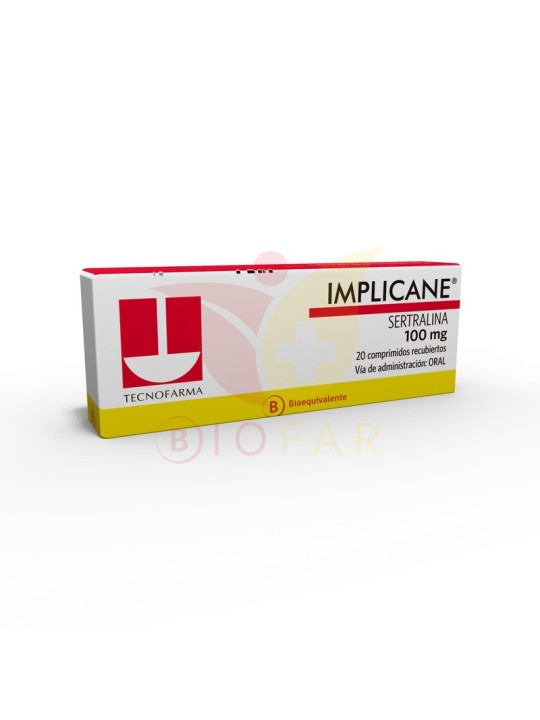 IMPLICANE 100MG X 20 COM REC