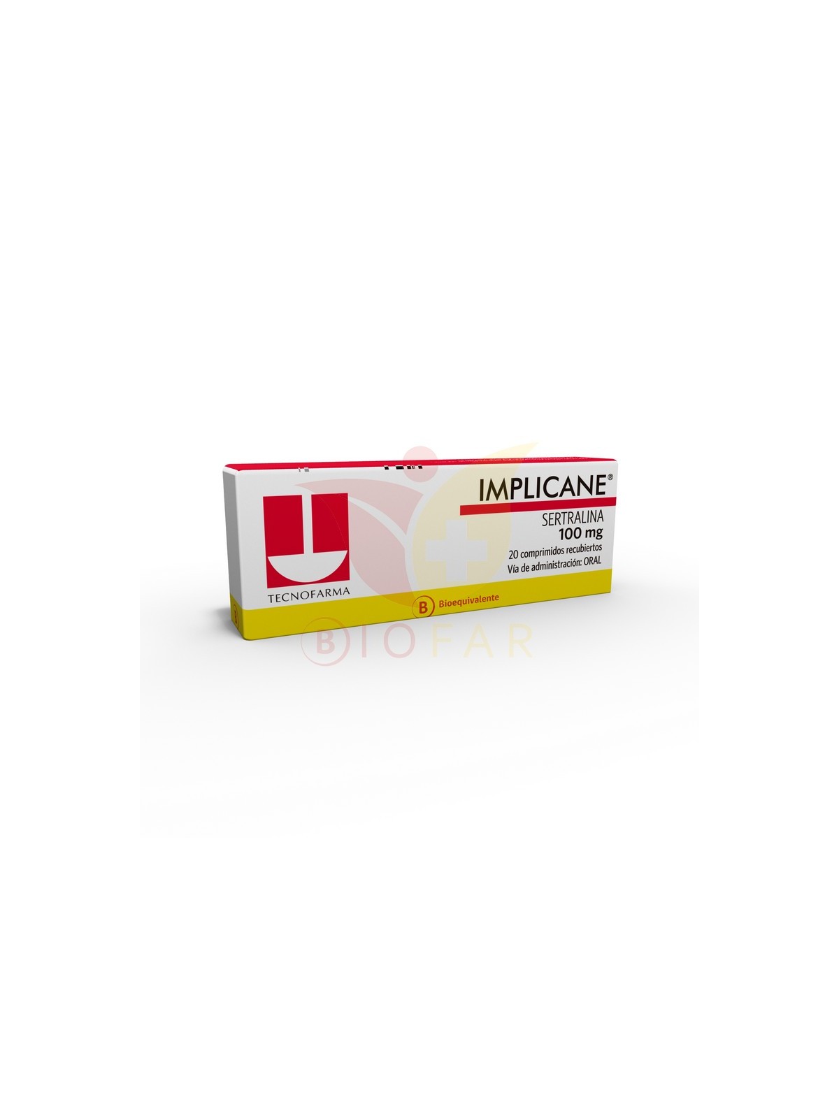 IMPLICANE 100MG X 20 COM REC