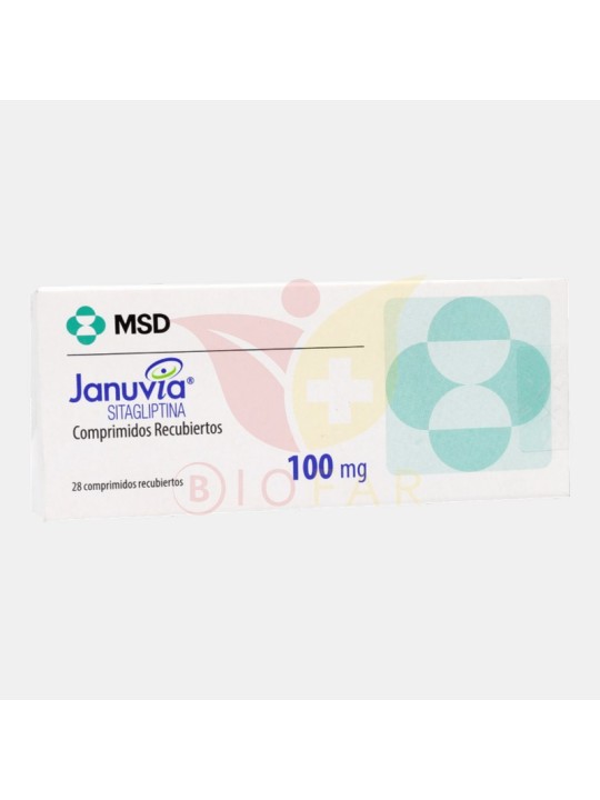 JANUVIA 100 MG X 28 COM REC