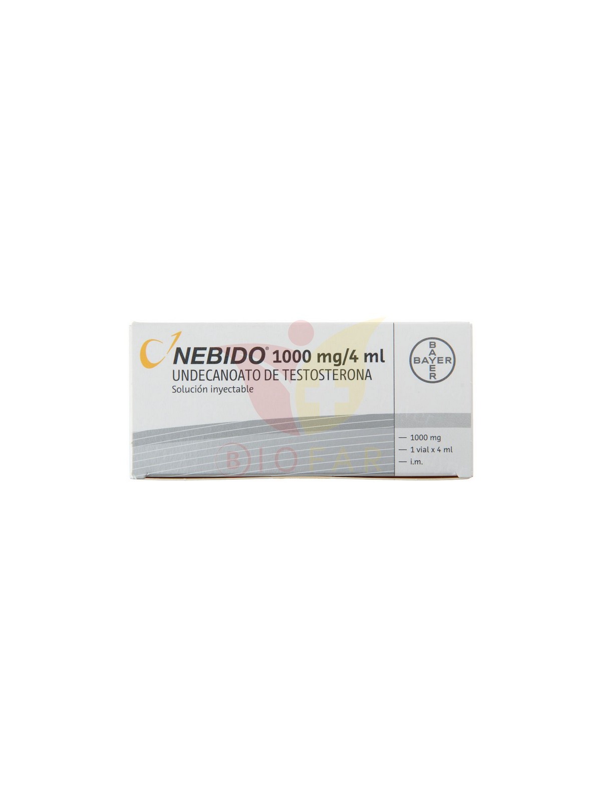 NEBIDO SOL. INYECTABLE 1000MG/4ML X 1 AMP