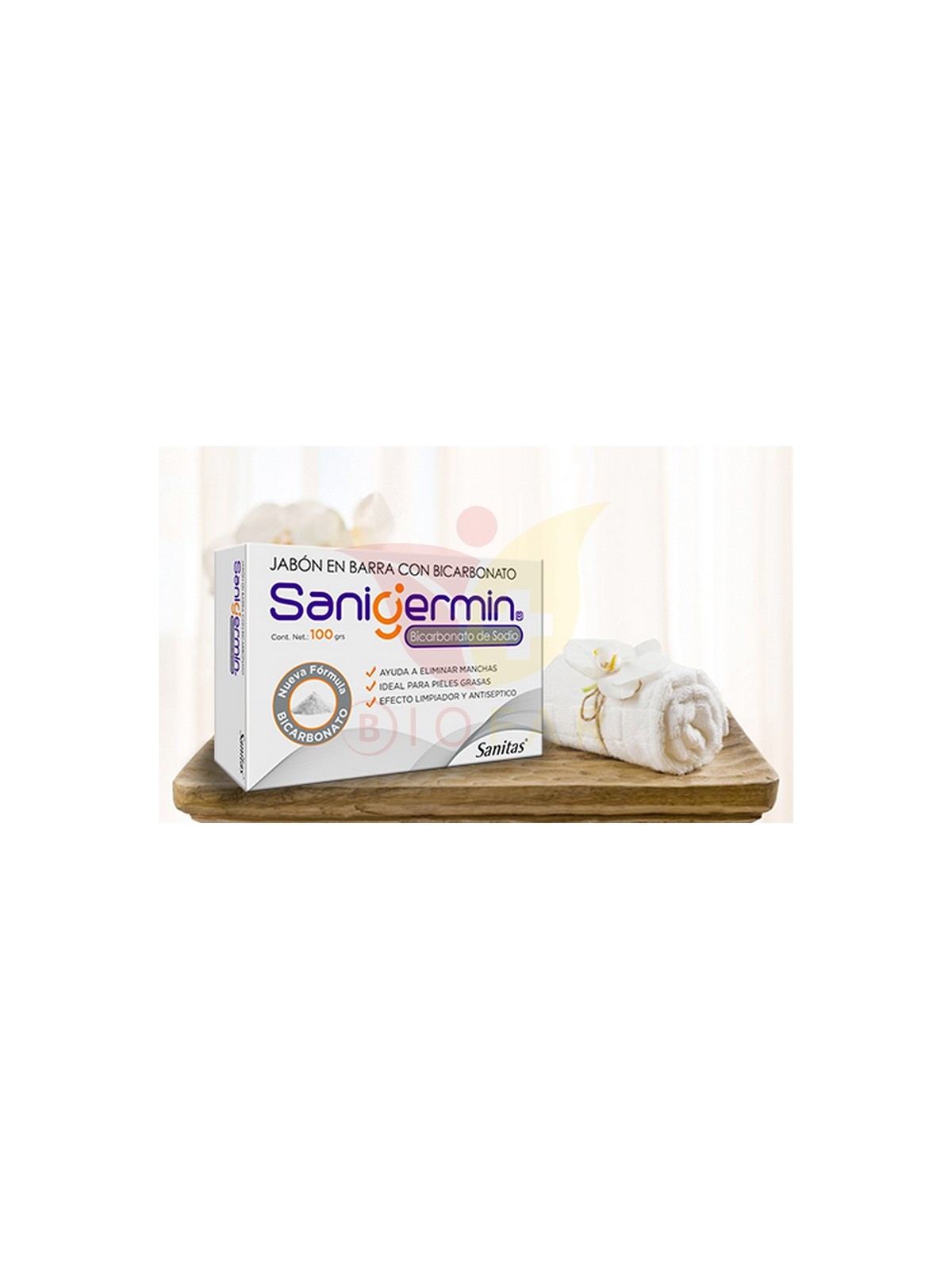 SANIGERMIN BICARBONATO JAB X 100 GR