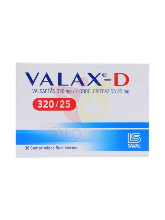 VALAX D 320 MG/25 MG 30 COMP