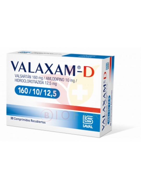 VALAXAM 160mg/10MG/12,5 X30COM REC.