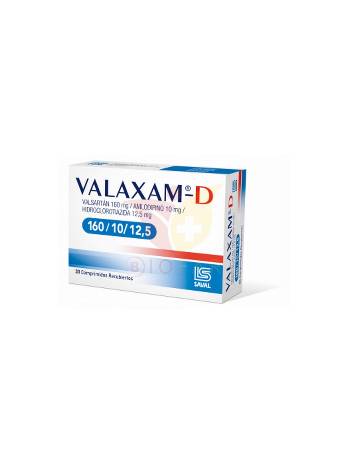 VALAXAM 160mg/10MG/12,5 X30COM REC.