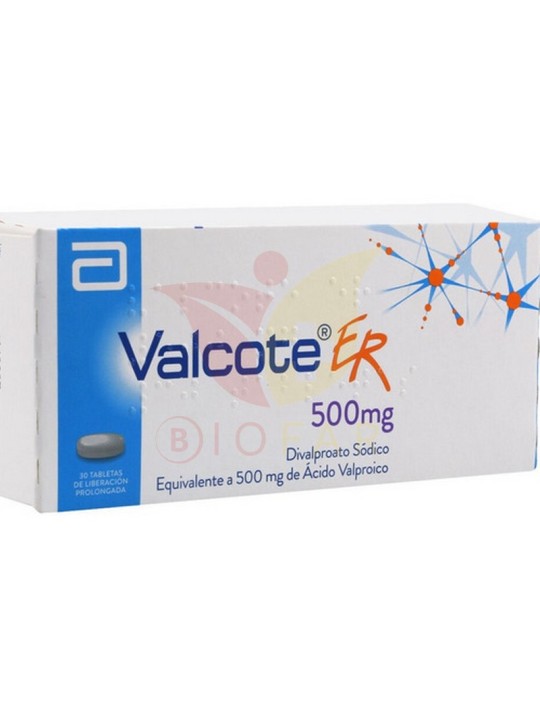 VALCOTE ER  500mg X 50 COM. REC. LIB. PROL