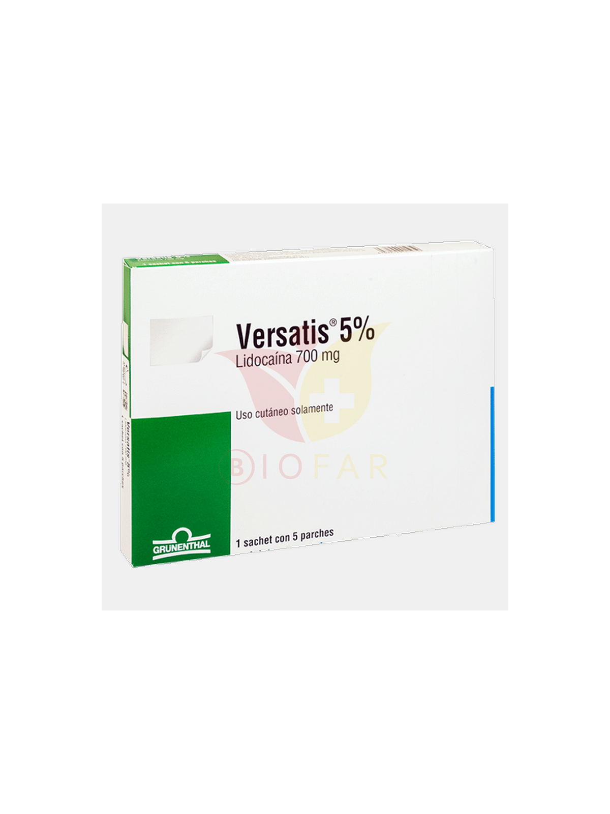 VERSATIS PARCHE 5 % X 5 PARCHES