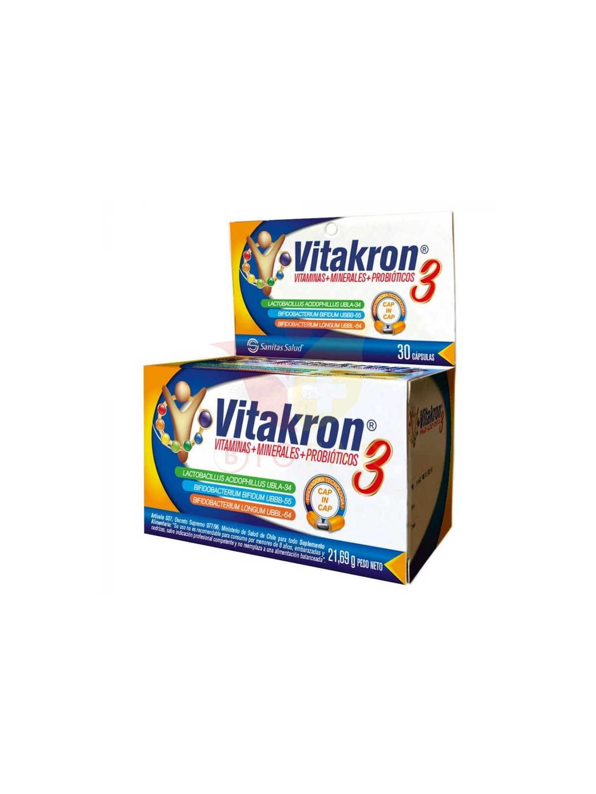 VITAKRON 3 VIT + MIN + PROB X 30 CAP